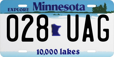 MN license plate 028UAG