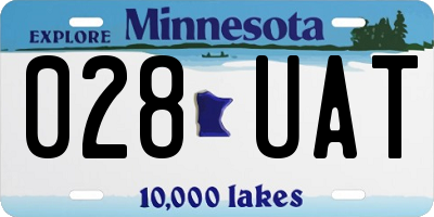 MN license plate 028UAT