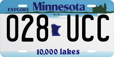 MN license plate 028UCC
