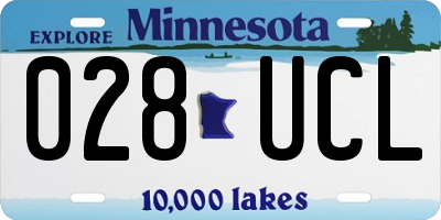 MN license plate 028UCL