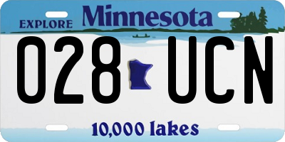 MN license plate 028UCN