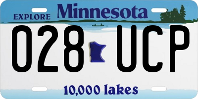 MN license plate 028UCP