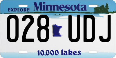 MN license plate 028UDJ