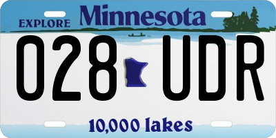 MN license plate 028UDR
