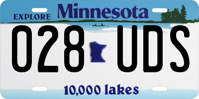 MN license plate 028UDS
