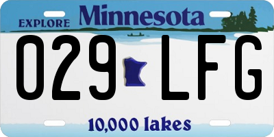 MN license plate 029LFG