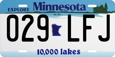 MN license plate 029LFJ