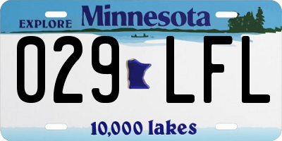 MN license plate 029LFL