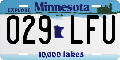 MN license plate 029LFU
