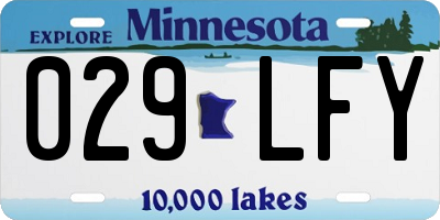 MN license plate 029LFY