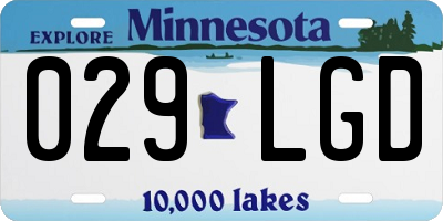 MN license plate 029LGD