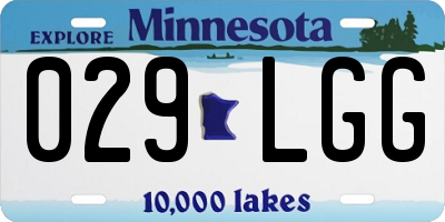 MN license plate 029LGG