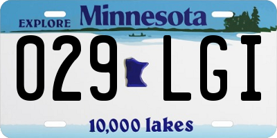 MN license plate 029LGI