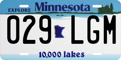 MN license plate 029LGM