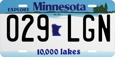 MN license plate 029LGN
