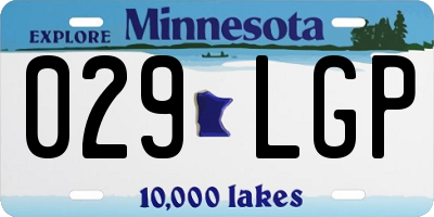 MN license plate 029LGP