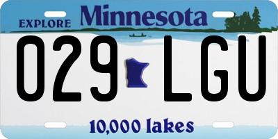 MN license plate 029LGU