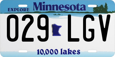 MN license plate 029LGV