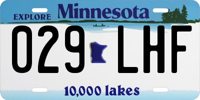 MN license plate 029LHF