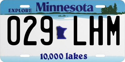MN license plate 029LHM