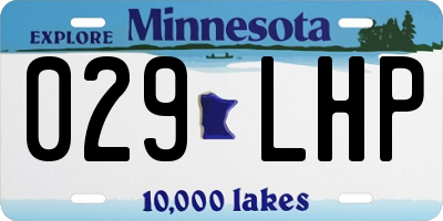 MN license plate 029LHP