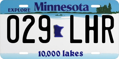 MN license plate 029LHR