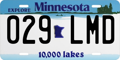 MN license plate 029LMD