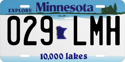 MN license plate 029LMH