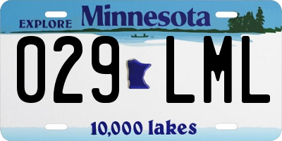 MN license plate 029LML