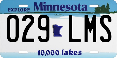 MN license plate 029LMS