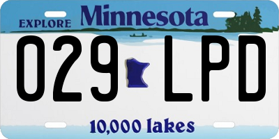 MN license plate 029LPD