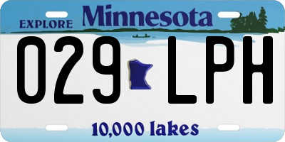 MN license plate 029LPH