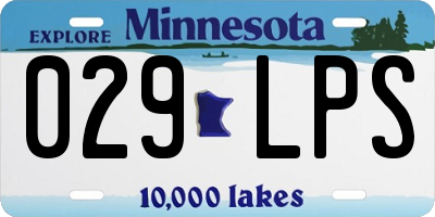 MN license plate 029LPS