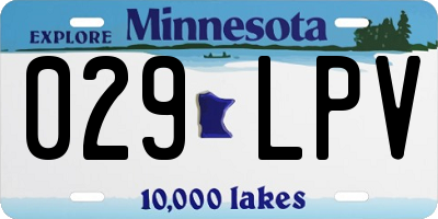 MN license plate 029LPV