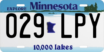 MN license plate 029LPY