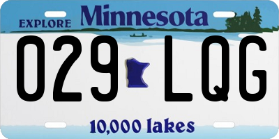 MN license plate 029LQG