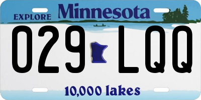 MN license plate 029LQQ