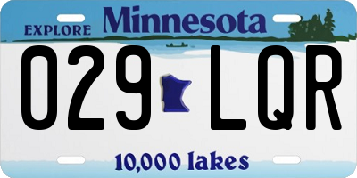 MN license plate 029LQR