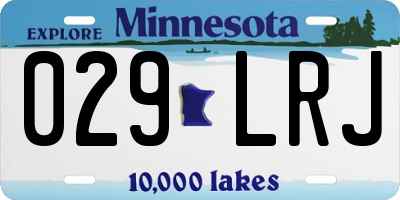 MN license plate 029LRJ