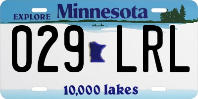 MN license plate 029LRL