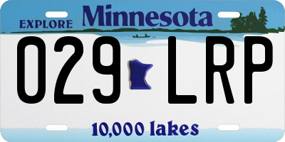 MN license plate 029LRP