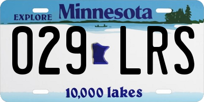 MN license plate 029LRS