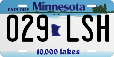 MN license plate 029LSH