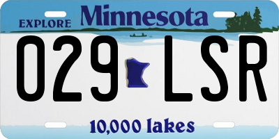 MN license plate 029LSR