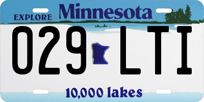 MN license plate 029LTI