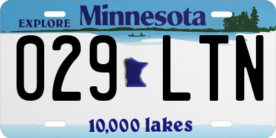 MN license plate 029LTN