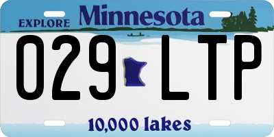 MN license plate 029LTP