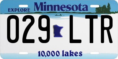 MN license plate 029LTR