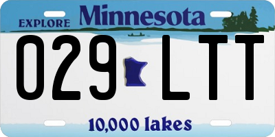 MN license plate 029LTT