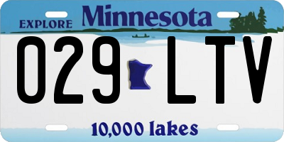 MN license plate 029LTV